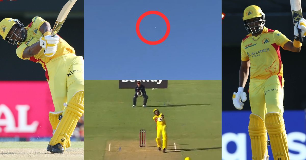 Dwayne-Bravo-Of-Super-Kings-Hit-The-Biggest-Six-Of-Major-Cricket-League-Video-Went-Viral