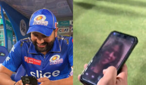 Rohit Sharma With Phone