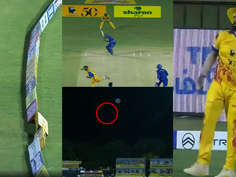 Aushik Srinivas Caught A Catch Across The Boundary In Tnpl, Video Went Viral