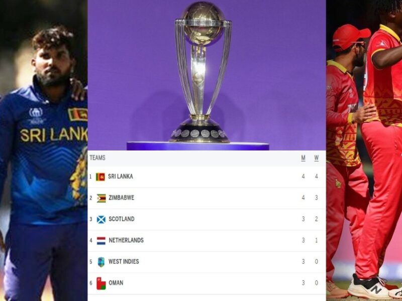 Cwc 2023 Points Table Sri Lanka Qualified Battle Between These Two Teams Icc Cricket World Cup Qualifier