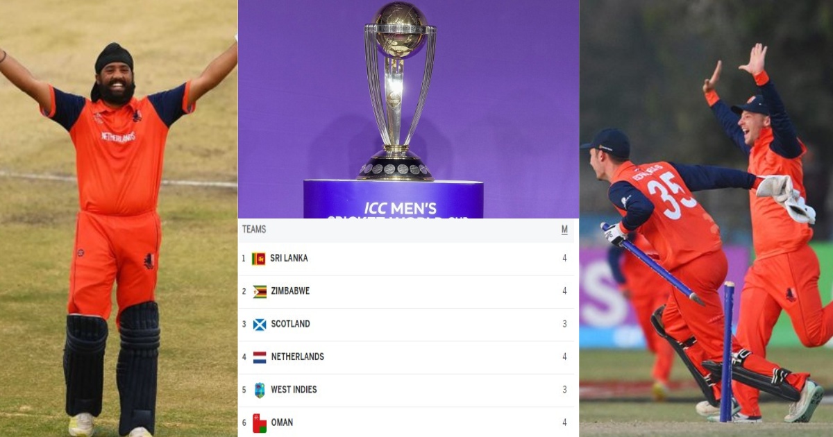 Cwc 2023 Points Table Netherland Are Still In The Race To Qualify For World Cup 2023