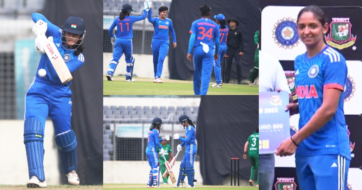Banw Vs Indw India Beat Bangladesh By 7 Wickets Harmanpreet Kaur Fastest Fifty Full Match Report