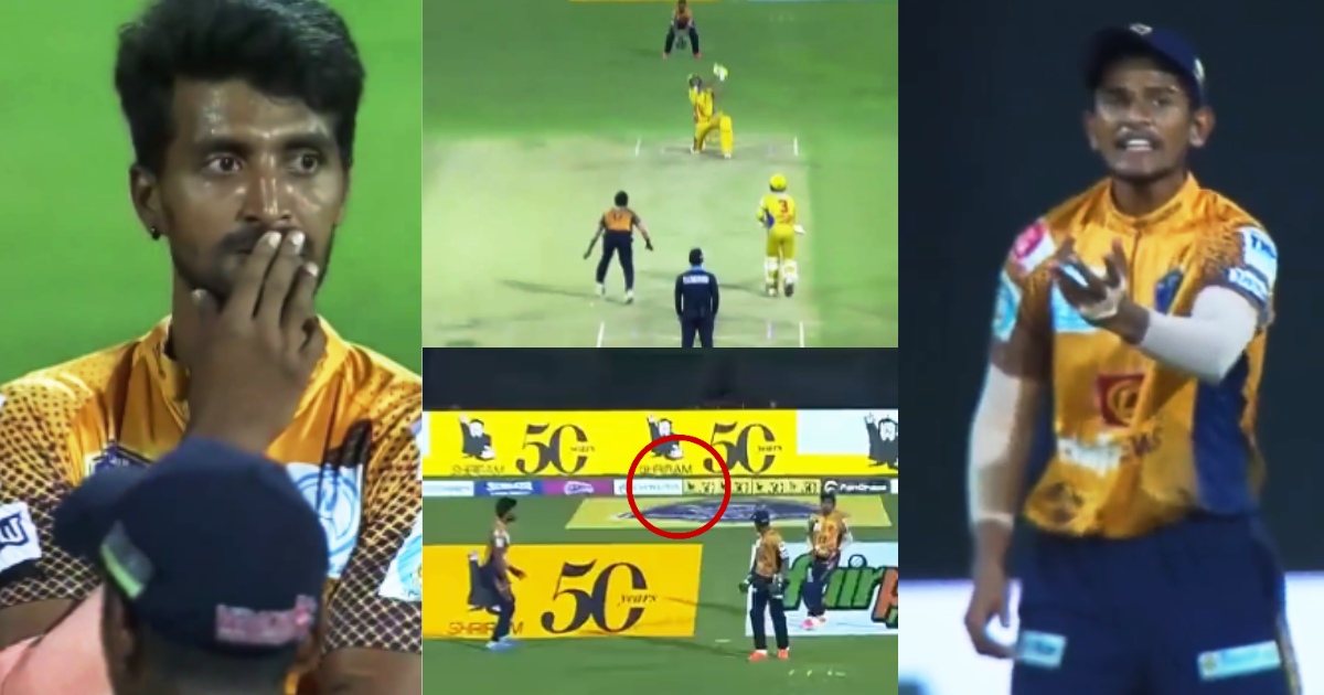 Bizarre Moment In Tnpl 2023 Absolute Drama On A Catch Video Viral Tnpl Final 2023