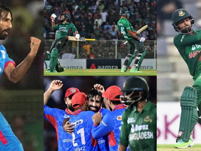 High Voltage Drama In Ban Vs Afg Match Karim Janat Hat Trick Couldn'T Save Afganistan