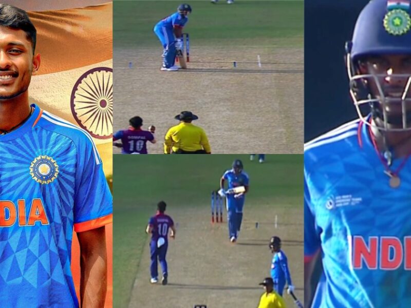 Ipl Star Sai Sudharsan Stormy Fifty Against Nepal In Emerging Asia Cup 2023 Rained Fours And Sixes