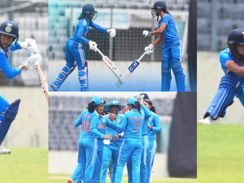 Jemimah Harmanpreet'S Bat Thundered Then The Bowlers Also Did Wonders India Beat Bangladesh By 108 Runs
