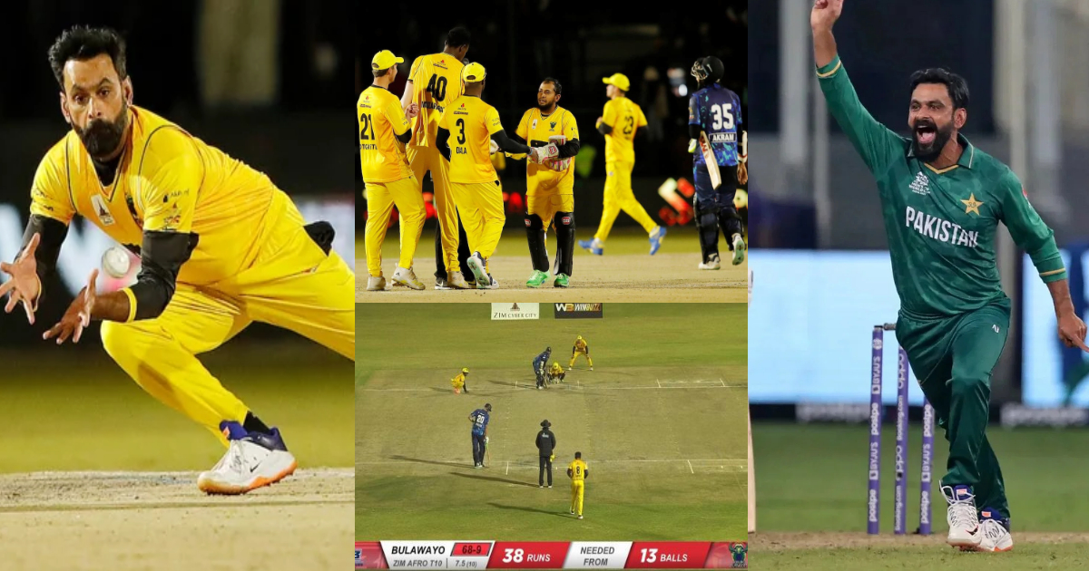 Pakistan Team Mohammad Hafeez Took 6 Wickets In Just 12 Balls In Zim Afro T10 2023
