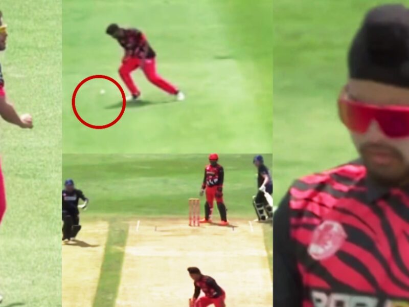 Funny Drama In G20 Canada League Batsman Saved From Run Out Due To Mistake Of Bowler And Fielder Watch Video