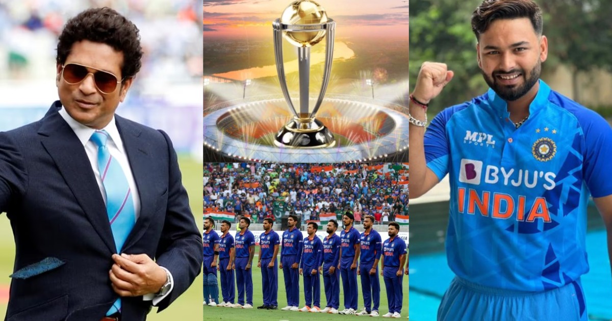 Sachin Tendulkar Selected Team For World Cup 2023 Rishabh Pant Included In The Team