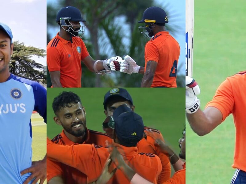 Mayank Agarwal Destructive Inning In Deodhar Trophy Hit 98 Runs