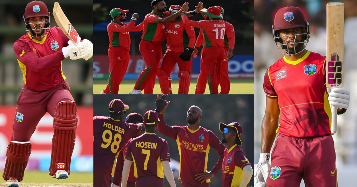 Oma Vs Wi West Indies Beat Oman By 7 Wickets To Register First Win In Super Six