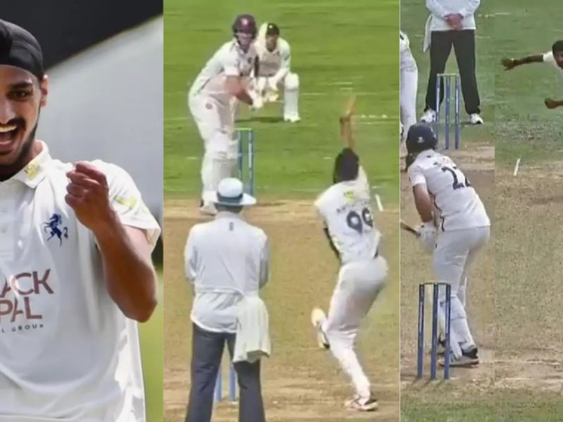 Video Arshdeep Singh Took 3 Wickets Against Essex In County Cricket 2023