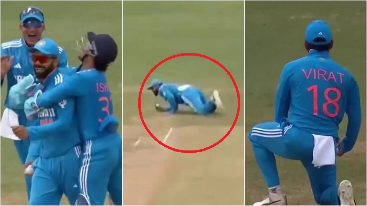 Virat Kohli Caught Romario Shepherd Video