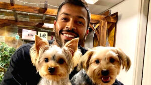 Hardik Pandya With Dogs