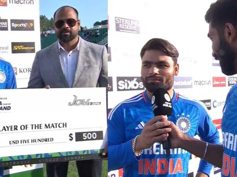 Rinku Singh Became The Player Of The Match, Gave A Big Statement, Said His Heart