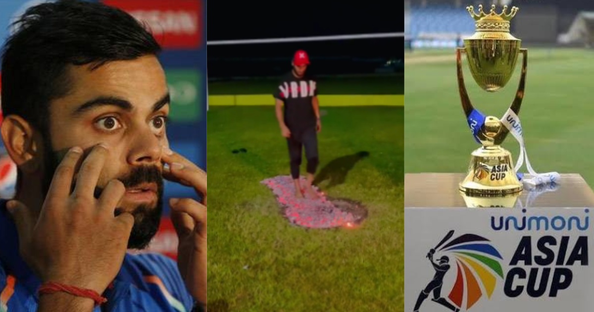 Bangladesh'S Cricketer Mohammad Naim Firewalking Intense Training For Asia Cup 2023 Viral Video