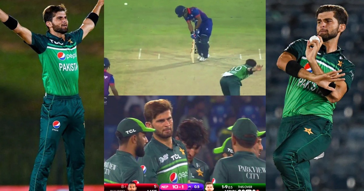 Video Shaheen Afridi Wreaked Havoc Against Nepal Took 2 Wickets In Two Balls Of The First Over