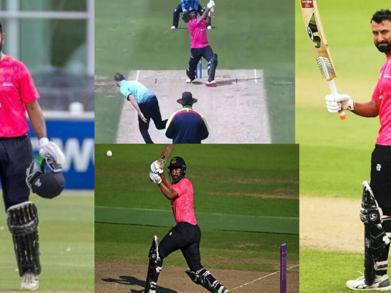 Cheteshwar-Pujara-Smashed-106-Runs-In-119-Balls-In-England-Domestic-One-Day-Cup-2023