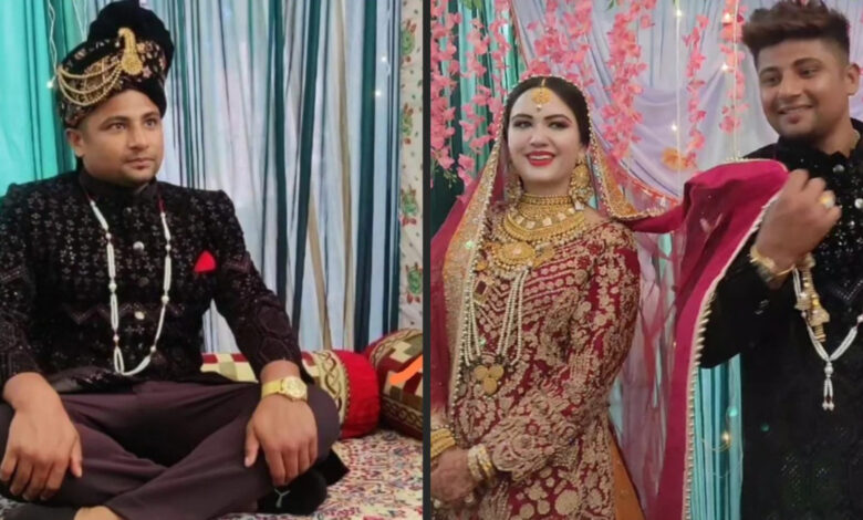 Sarfaraz Khan Marriage Pics