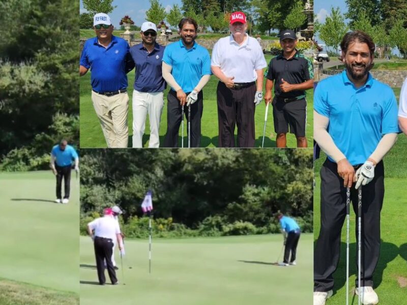 Donald Trump And Ms Dhoni Played Golf Together, Video Went Viral