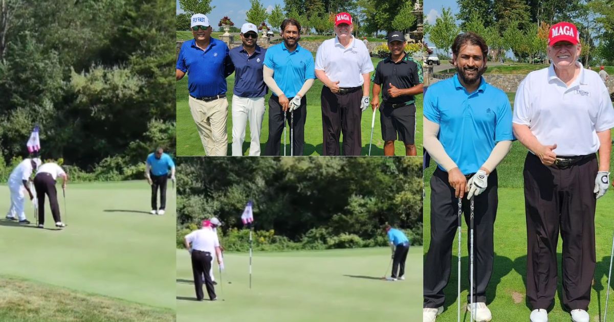 Donald Trump And Ms Dhoni Played Golf Together, Video Went Viral