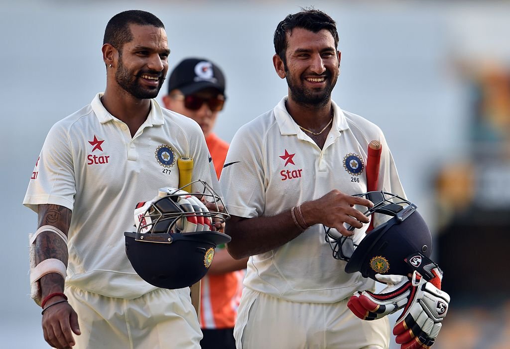 Shikhar Dhawan Cheteshwar Pujara