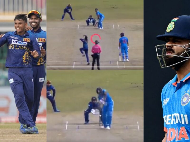 Sri Lankan Bowler Dismissed Virat Kohli In The Blink Of An Eye, Video Went Viral