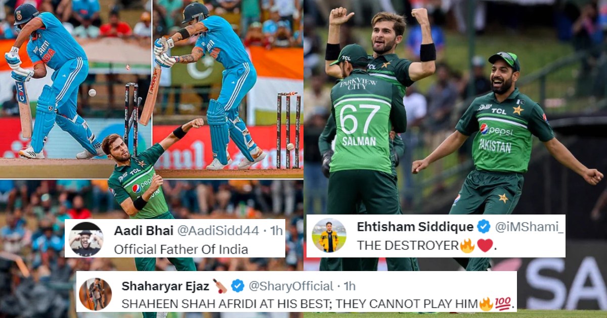 Ind Vs Pak Shaheen Afridi Destroyed Team India Batting Line Up Netizens Reaction Was Hillarious