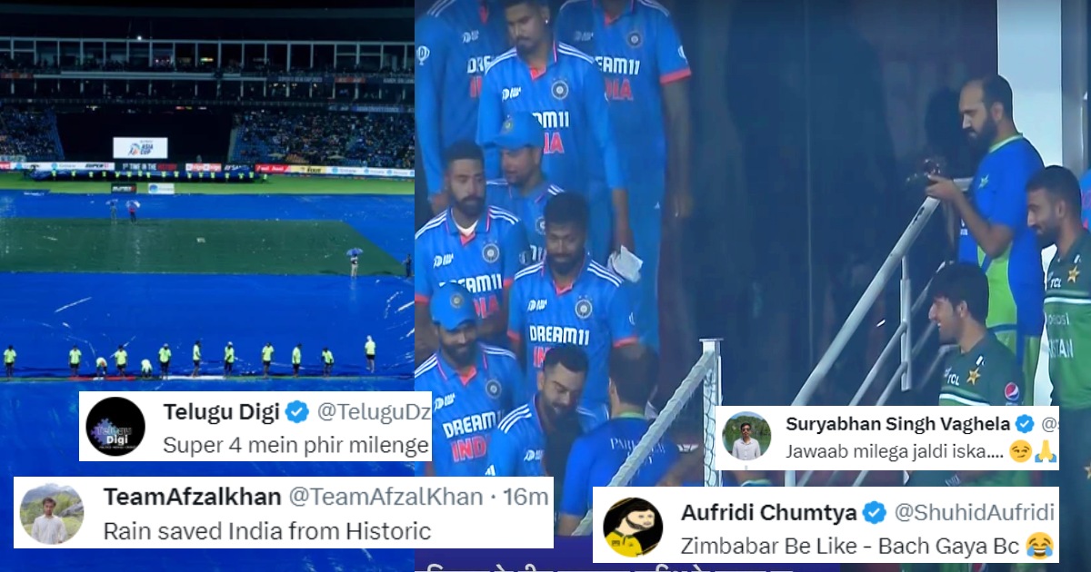 Ind Vs Pak India Vs Pakistan Match Abandoned Fans Clashed On Social Media See Reactions