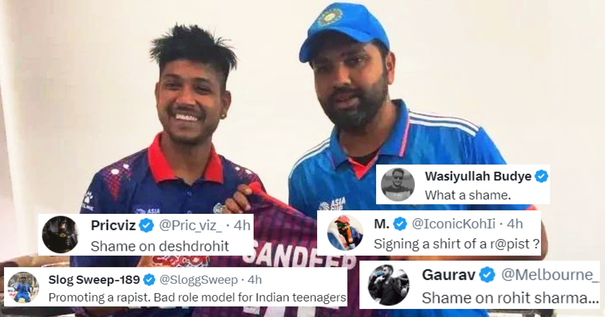 Rohit Sharma Facing Hatred On Social Media Clicked Picture With Rape Accued Sandeep Lamichhane