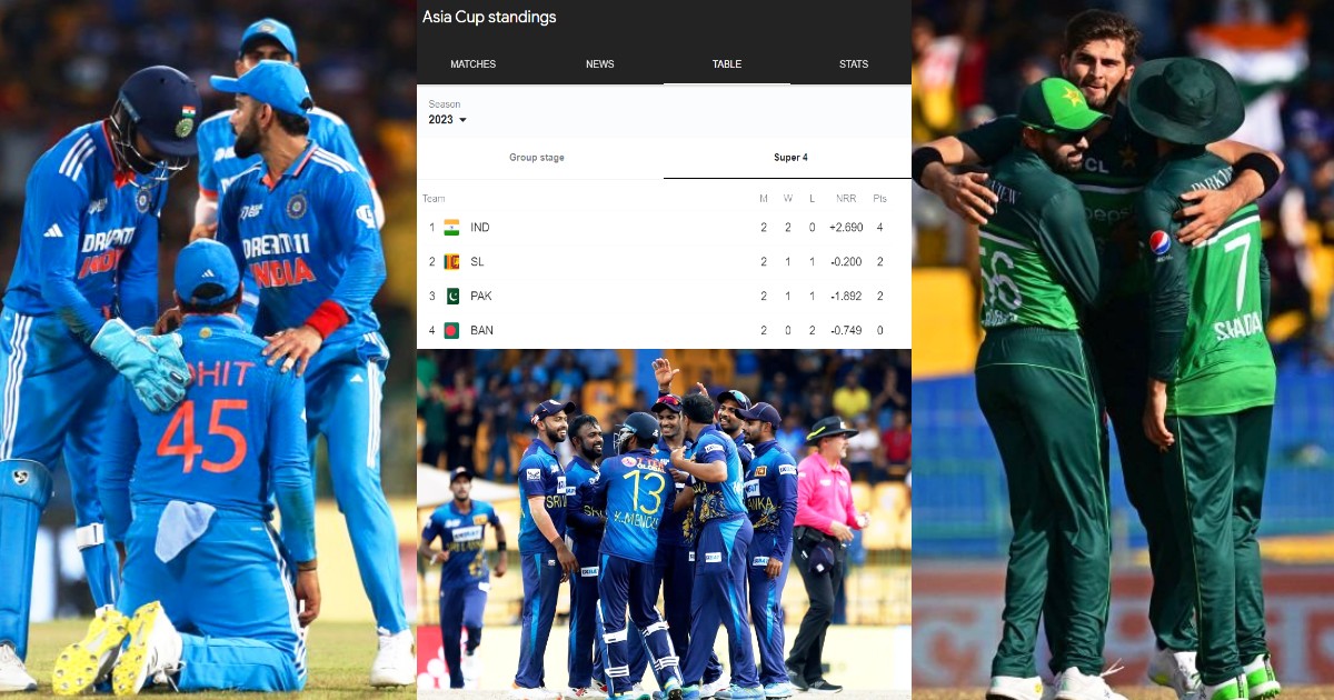 Asia Cup 2023 Points Table Team India Qualified These 3 Team Will Fight For Final Slot See Complete Story