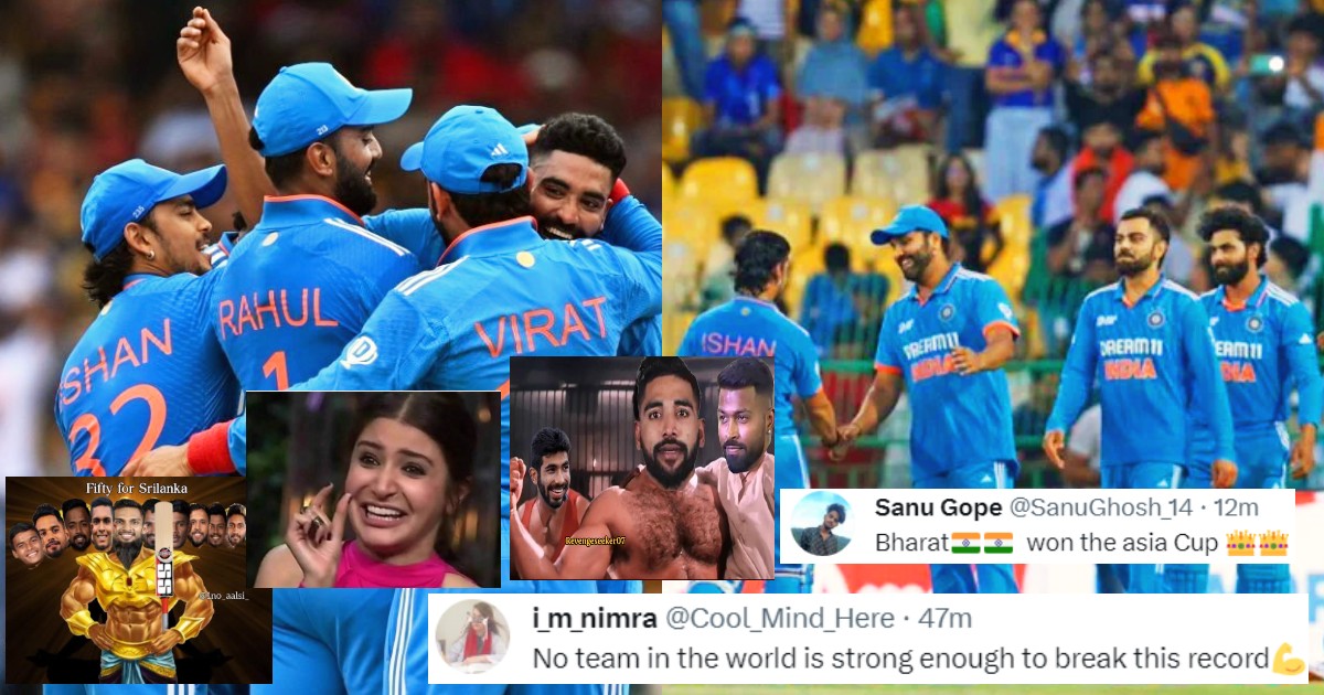 India Defeated Sri Lanka And Won The Asia Cup 2023 Title Flood Of Memes On Social Media
