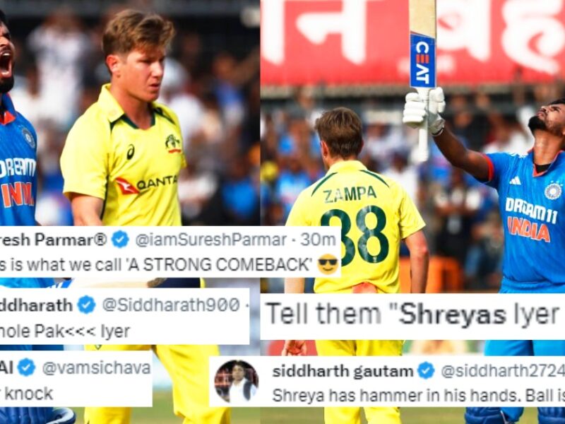 Shreyas Iyer Scored A Century In Just 86 Balls Fans On Social Media Gone Crazy Hillarious Reaction Went Viral