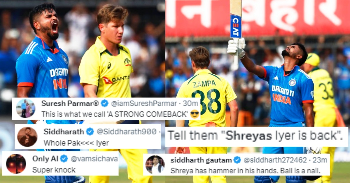Shreyas Iyer Scored A Century In Just 86 Balls Fans On Social Media Gone Crazy Hillarious Reaction Went Viral