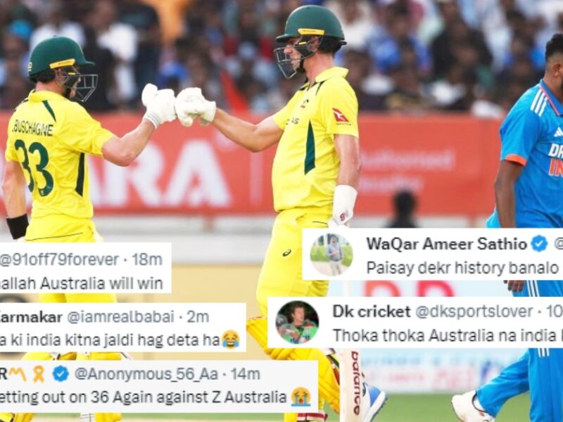 Australia Batters Smashed Team India Made A Huge Total Pakistani Netizens Slammed On Social Media