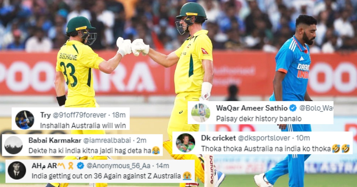 Australia Batters Smashed Team India Made A Huge Total Pakistani Netizens Slammed On Social Media