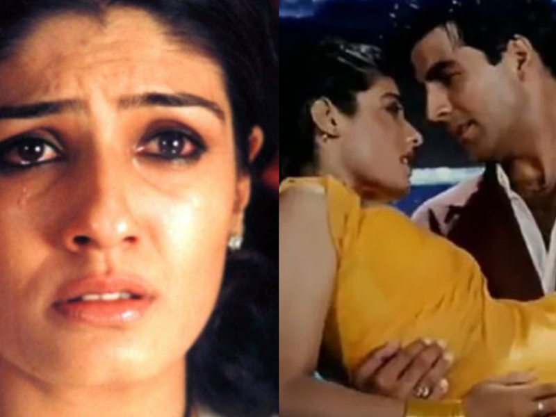Akshay-Kumar-Had-A-Shameful-Act-With-रवीना-टंडन-On-The-Pretext-Of-Having-An-Affair