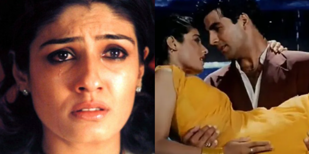Akshay-Kumar-Had-A-Shameful-Act-With-रवीना-टंडन-On-The-Pretext-Of-Having-An-Affair