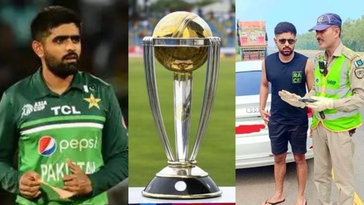 वर्ल्ड कप के लिए भारत आने से पहले ही Babar Azam को हुआ भारी नुकसान, पुलिस ने पाक कप्तान की इस हरकत पर लगाया बड़ा चालान