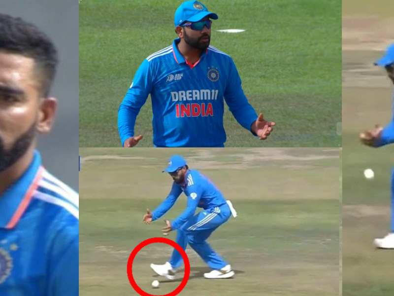 Virat Kohli Dropped A Simple Catch In The Match Against Nepal In Asia Cup 2023