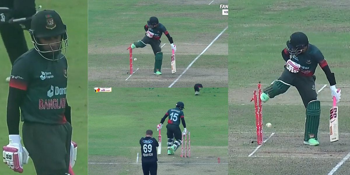 Mushfiqur Rahim Himself Got Out After Kicking The Wicket, Video Went Viral