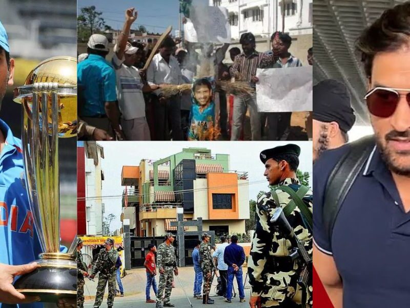 During-World-Cup-2007-Indian-Fans-Attacked-On-Ms-Dhoni-House-In-Ranchi