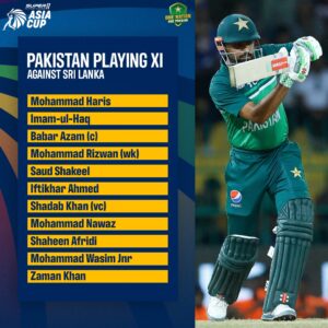 Pakistan Team Playing 11
