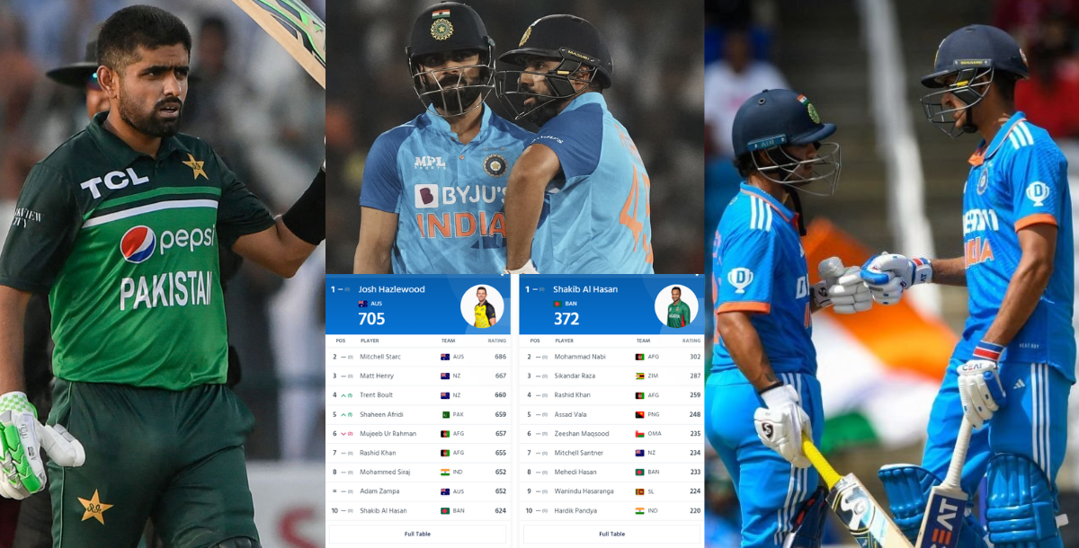 Big Change In Odi Icc Ranking, Shubman-Ishaan Increased Babar'S Tension, Virat Kohli Suffered A Big Loss