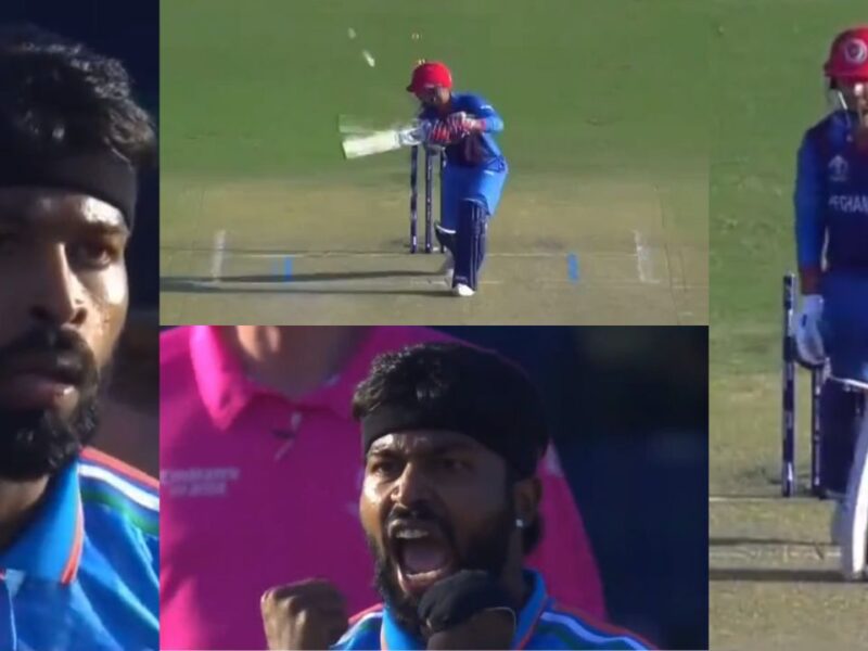 Hardik Pandya Showed Anger After Taking The Wicket Of Zamtullah Umarzai