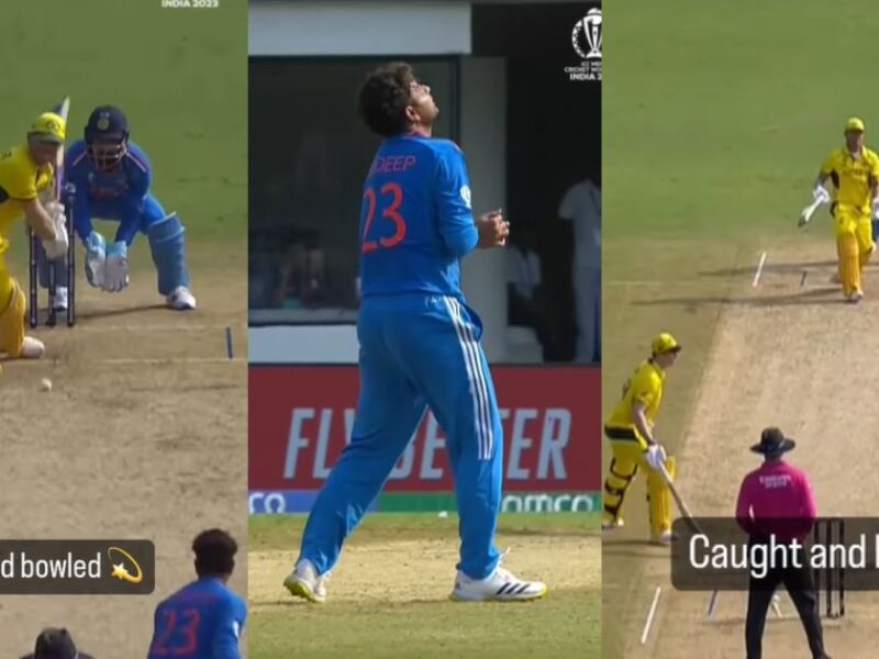 Kuldeep Yadav Dismissed David Warner, Video Went Viral