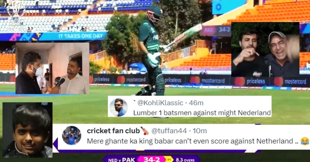 Babar Azam Flopped Against Netherlands Dismissed On Just 5 Flood Of Memes On Social Media Fans Giving Hilarious Reaction
