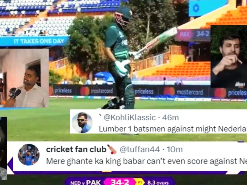 Babar Azam Flopped Against Netherlands Dismissed On Just 5 Flood Of Memes On Social Media Fans Giving Hilarious Reaction