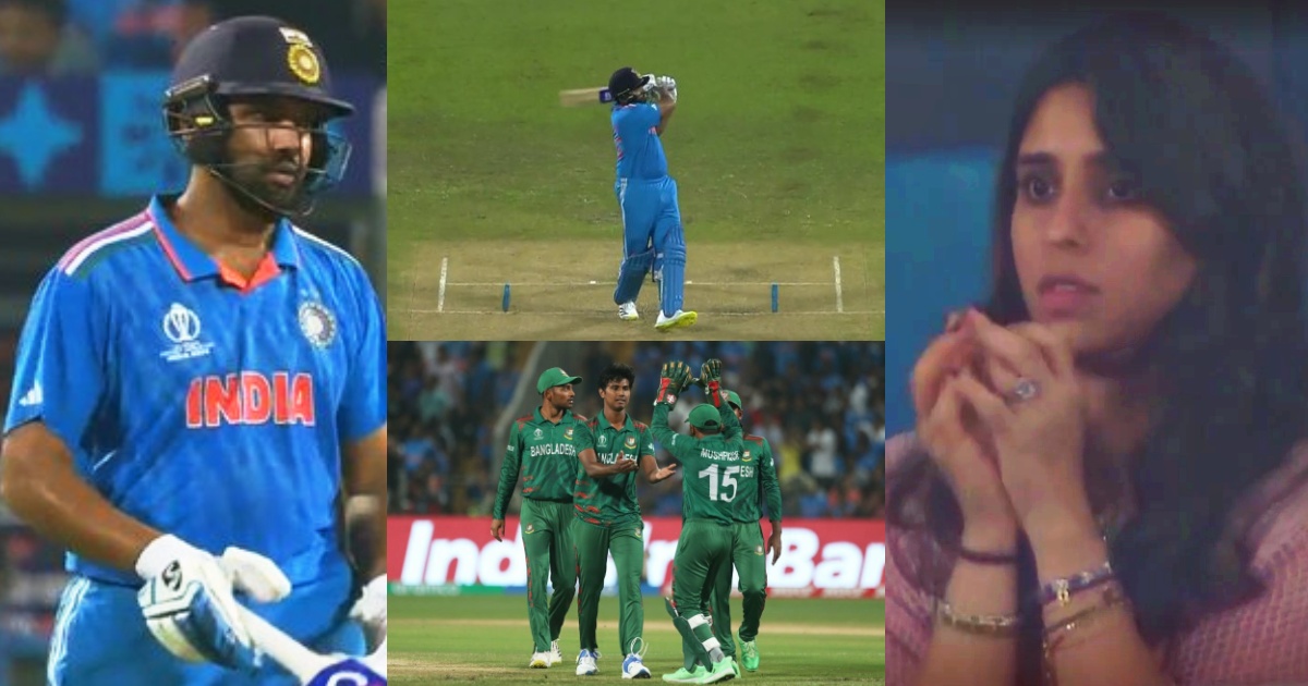 Rohit Sharma Fell Short Of Just 2 Runs Before His Fifty Wife Ritika Was Disappointed Video Viral