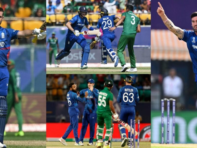 England-Opens-Account-In-World-Cup-2023-Crushed-Bangladesh-By-137 Runs-Reece-Topley-Shine